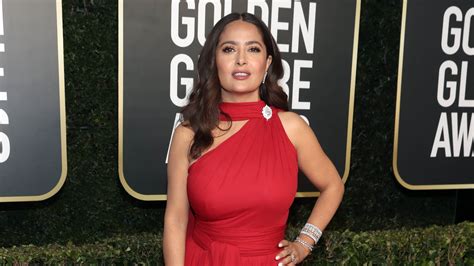 salma hayek nude breasts|Salma Hayek, 56, Poses Nude, Showing Off Abs in Sauna Pic